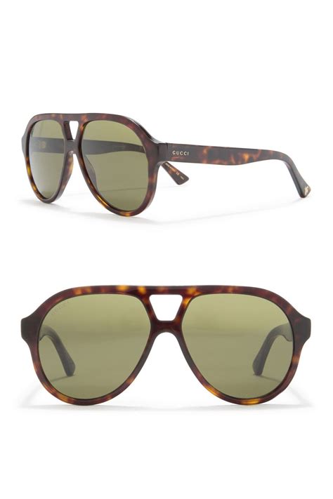 gucci sunglasses men aviator|gucci 56mm exaggerated aviator sunglasses.